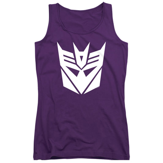 Transformers Decepticon Womens Tank Top Shirt Purple