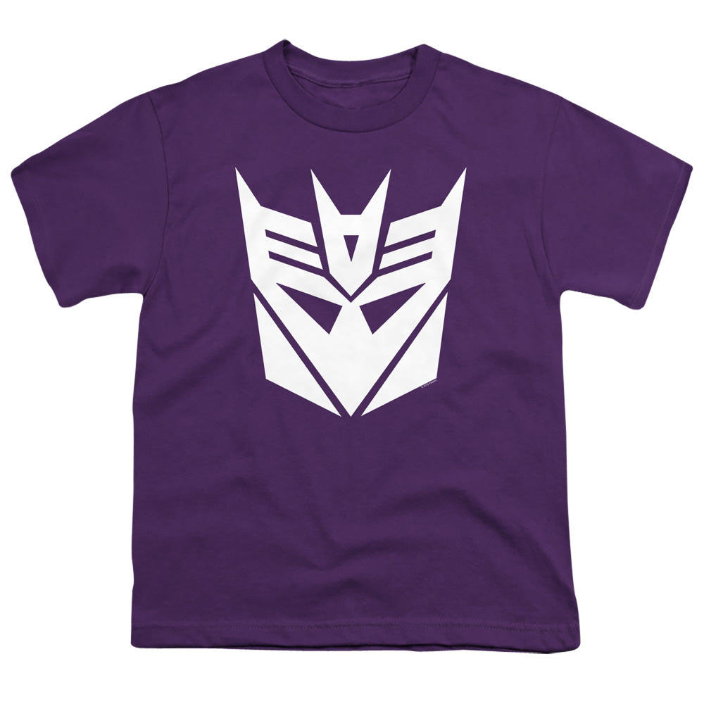 Transformers Decepticon Kids Youth T Shirt Purple