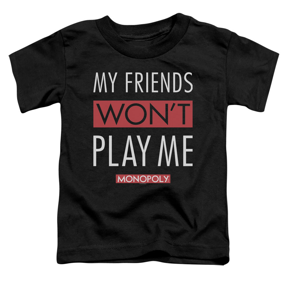 Monopoly My Friends Toddler Kids Youth T Shirt Black