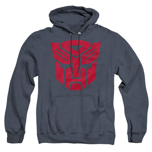 Transformers Autobot Logo Mens Heather Hoodie Navy