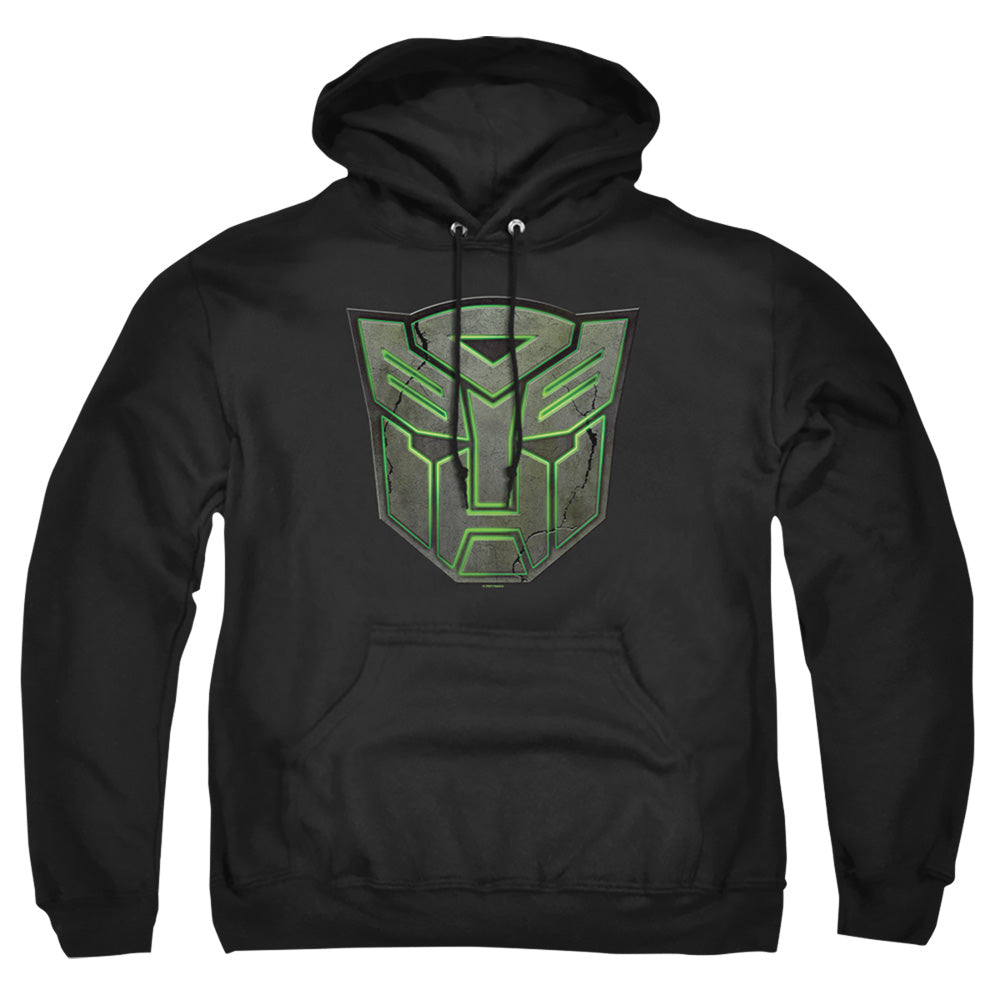 Transformers Glowing Autobot Logo Mens Hoodie Black