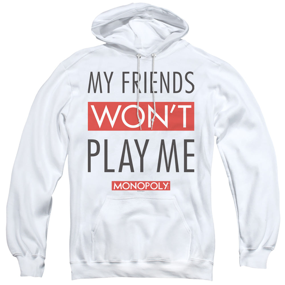 Monopoly My Friends Mens Hoodie White