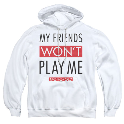 Monopoly My Friends Mens Hoodie White