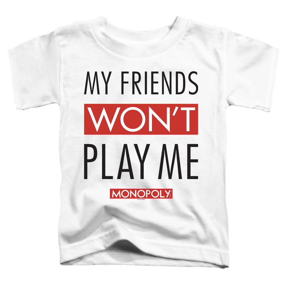 Monopoly My Friends Toddler Kids Youth T Shirt White