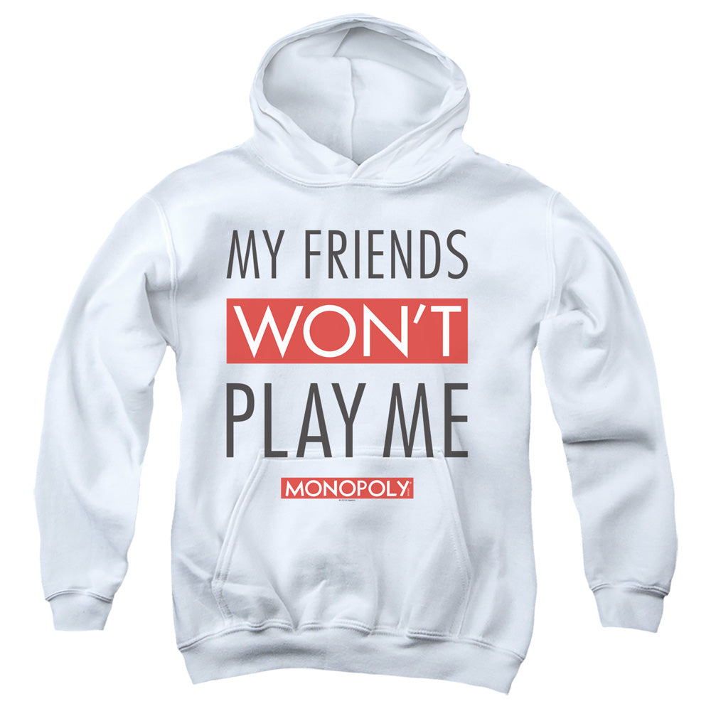 Monopoly My Friends Kids Youth Hoodie White