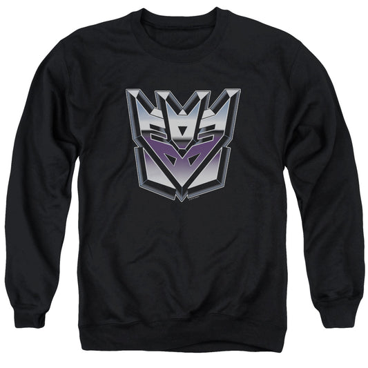 Transformers Decepticon Airbrush Logo Mens Crewneck Sweatshirt Black