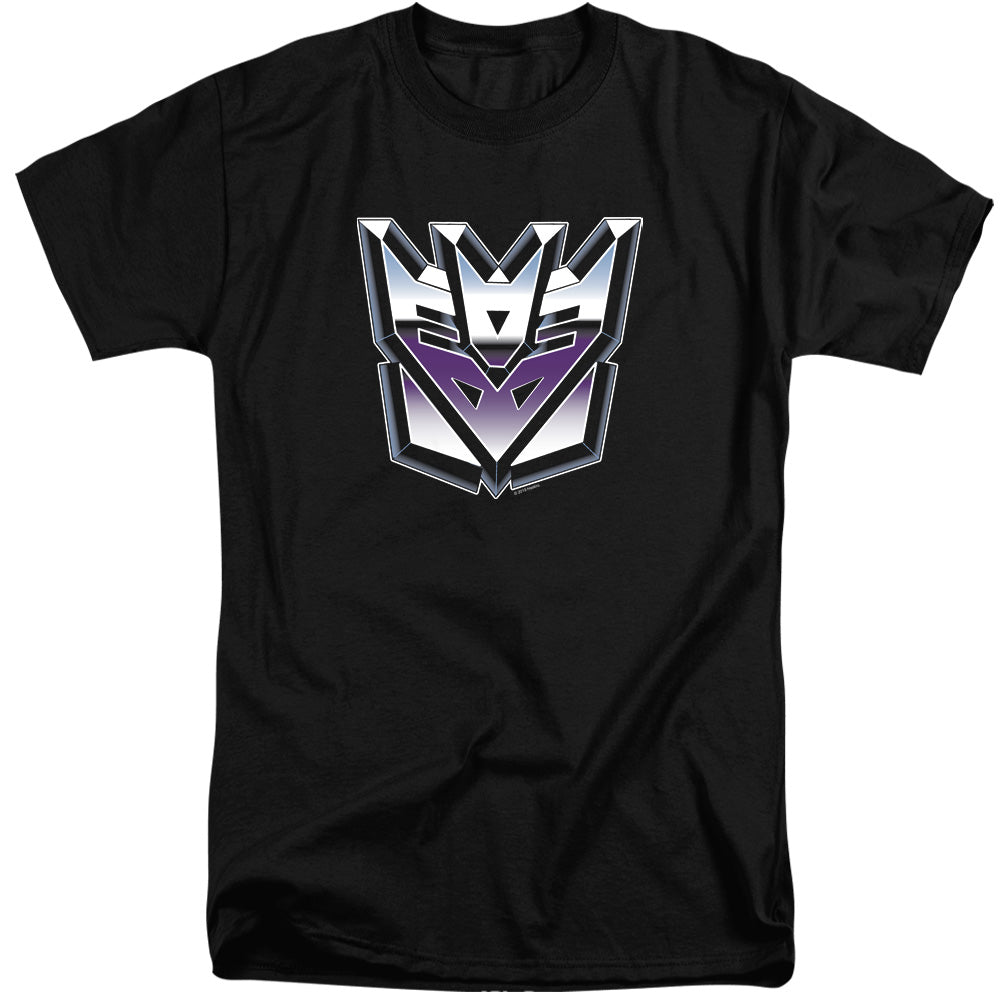 Transformers Decepticon Airbrush Logo Mens Tall T Shirt Black