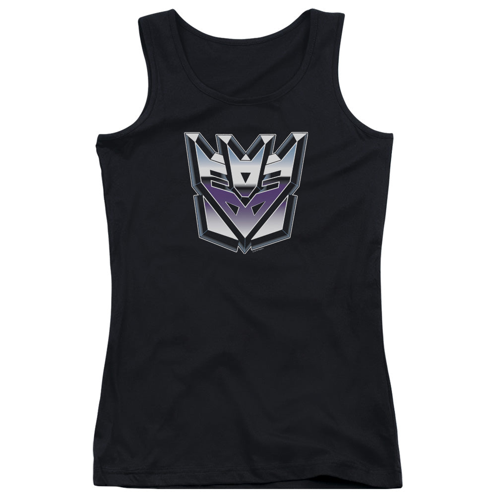 Transformers Decepticon Airbrush Logo Womens Tank Top Shirt Black