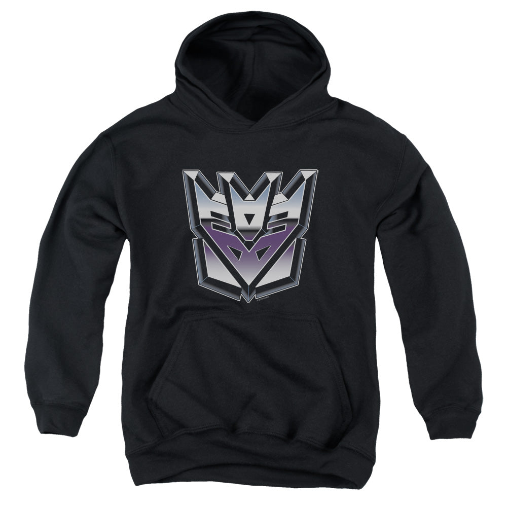 Transformers Decepticon Airbrush Logo Kids Youth Hoodie Black