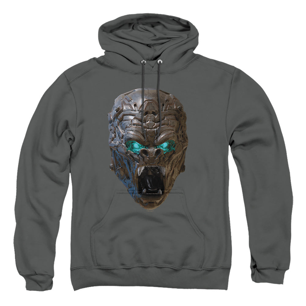 Transformers Optimus Primal Head Mens Hoodie Charcoal