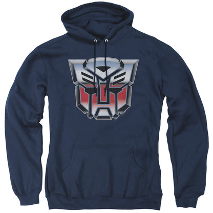 Transformers Autobot Airbrush Logo Mens Hoodie Navy Blue