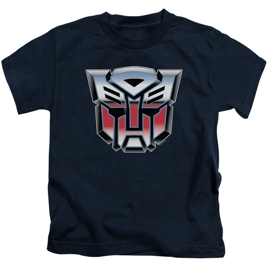 Transformers Autobot Airbrush Logo Juvenile Kids Youth T Shirt Navy Blue