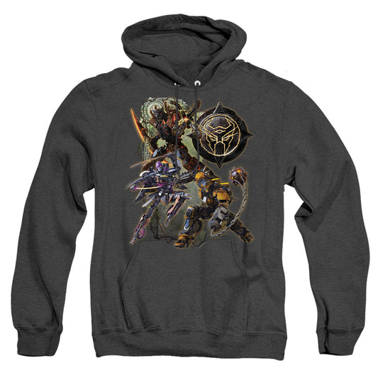 Transformers Terrorcon Group Shot Mens Heather Hoodie Black