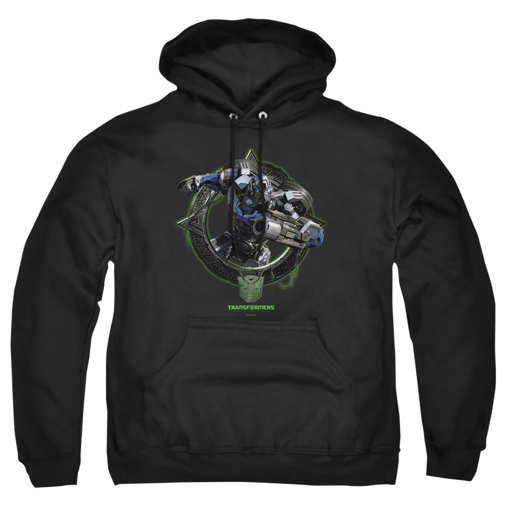 Transformers Mirage Circle Frame Mens Hoodie Black