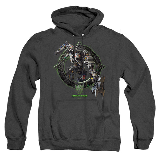 Transformers Transit Circle Frame Mens Heather Hoodie Black