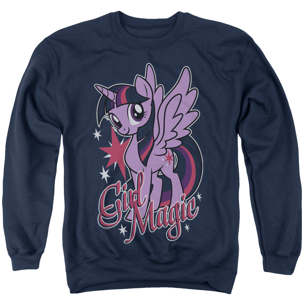 My Little Pony Tv Girl Magic Mens Crewneck Sweatshirt Navy Blue