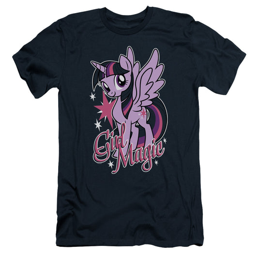 My Little Pony Tv Girl Magic Slim Fit Mens T Shirt Navy Blue