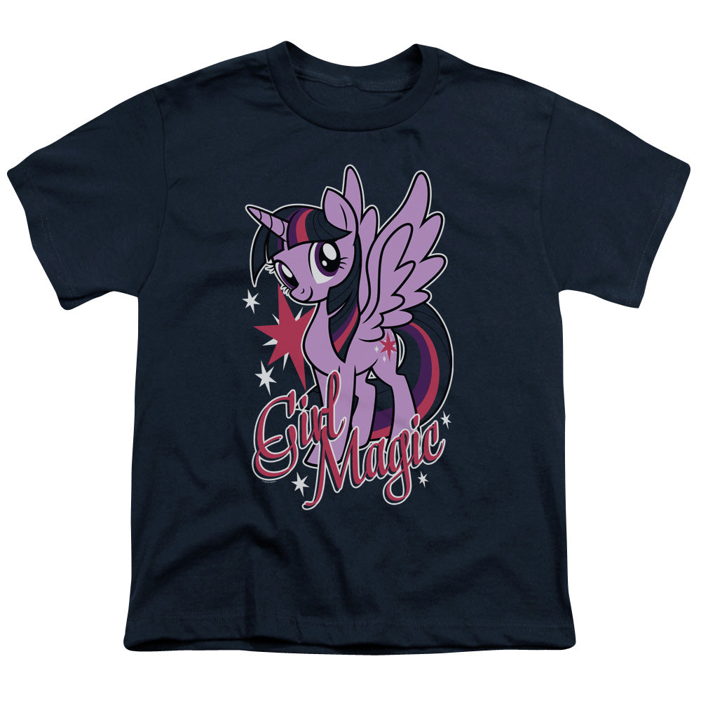 My Little Pony Tv Girl Magic Kids Youth T Shirt Navy Blue