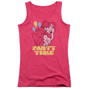 My Little Pony Tv Party Time Womens Tank Top Shirt Hot Pink