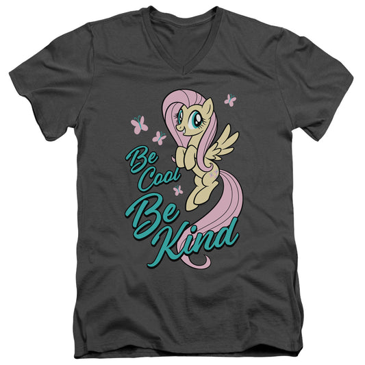 My Little Pony Tv Be Kind Mens Slim Fit V-Neck T Shirt Charcoal