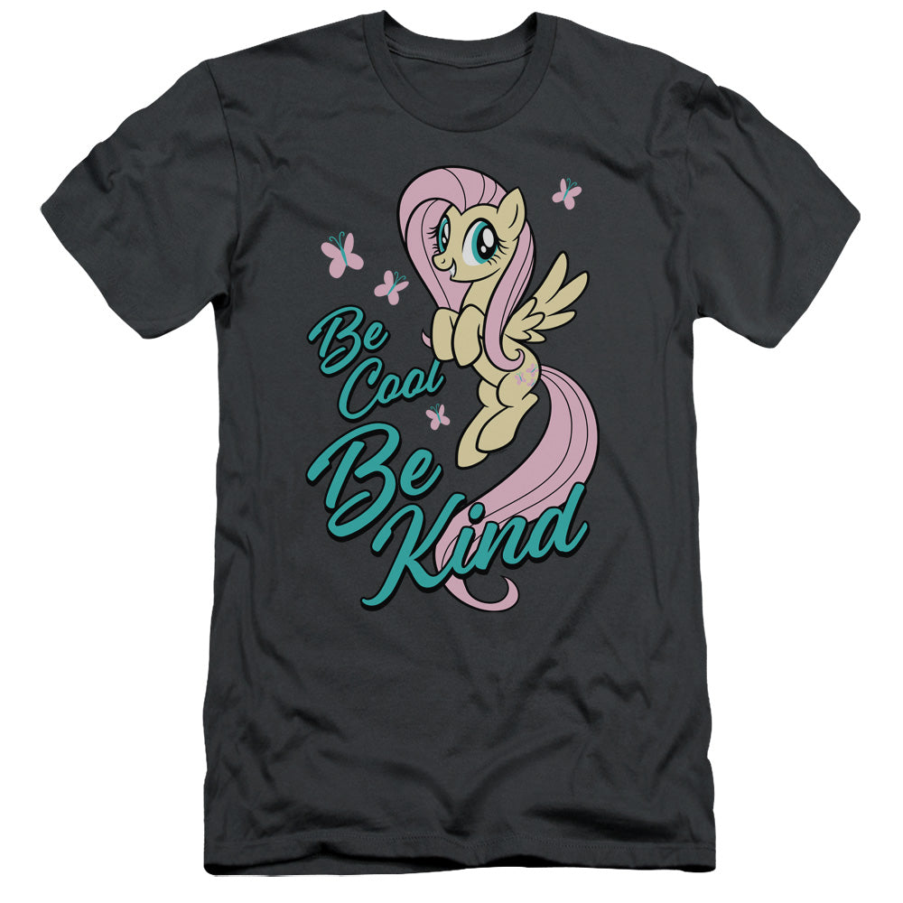 My Little Pony Tv Be Kind Slim Fit Mens T Shirt Charcoal