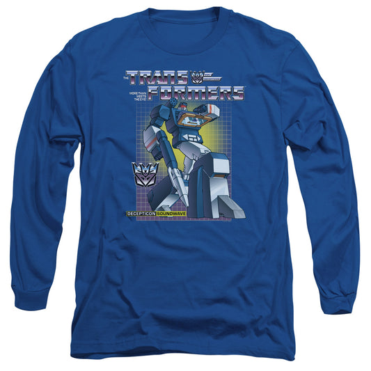 Transformers Soundwave Mens Long Sleeve Shirt Royal Blue