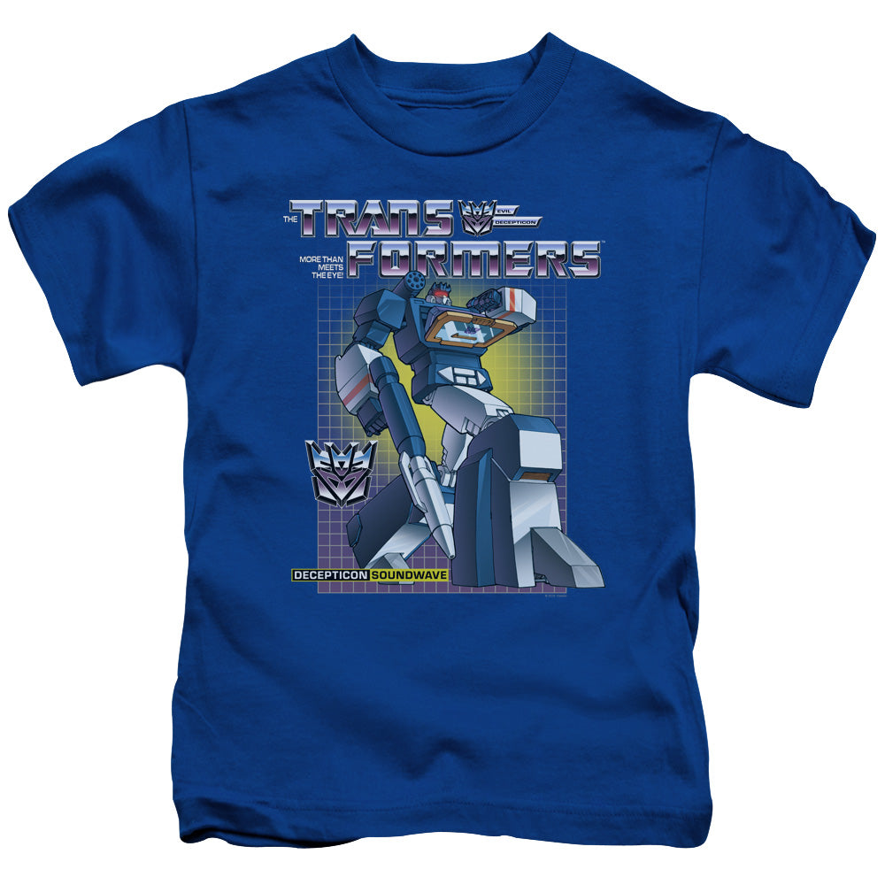 Transformers Soundwave Juvenile Kids Youth T Shirt Royal Blue