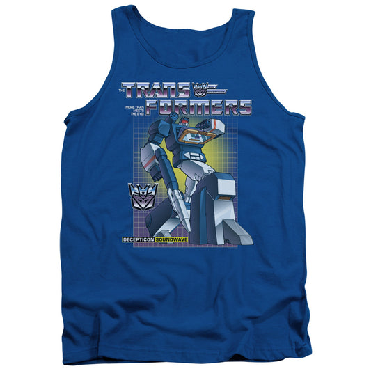 Transformers Soundwave Mens Tank Top Shirt Royal Blue