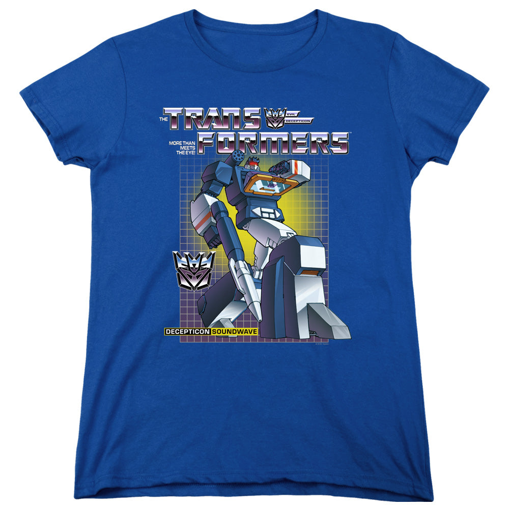 Transformers Soundwave Womens T Shirt Royal Blue