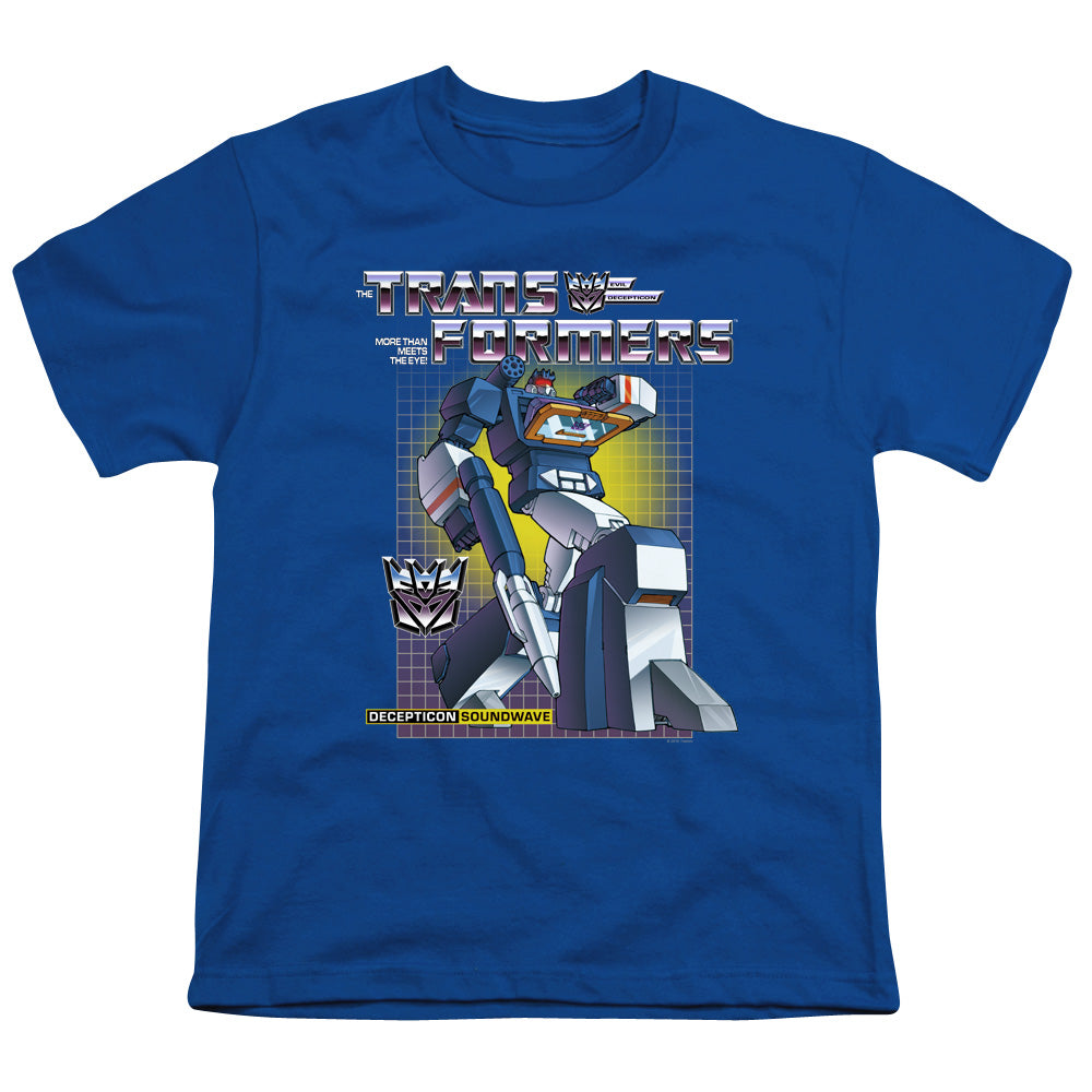 Transformers Soundwave Kids Youth T Shirt Royal Blue