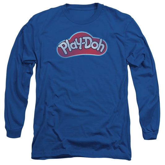 Play Doh Lid Mens Long Sleeve Shirt Royal Blue