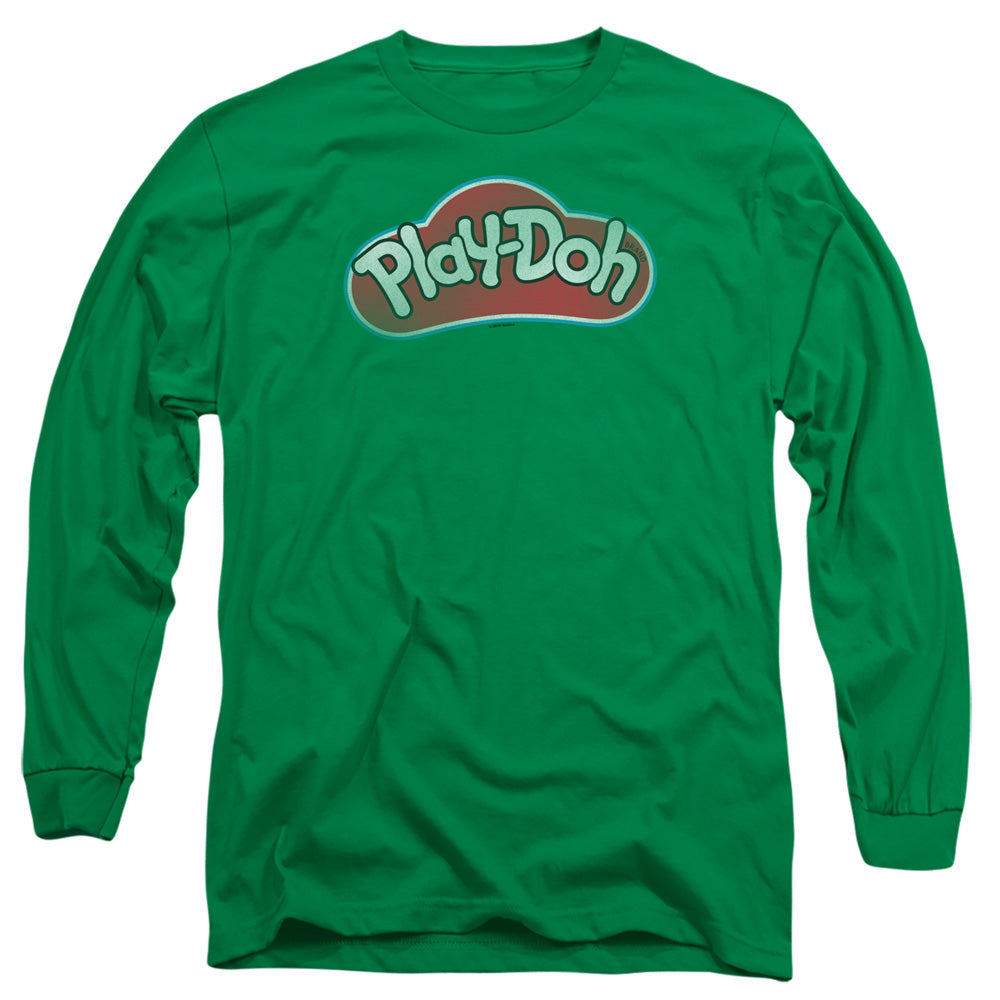 Play Doh Lid Mens Long Sleeve Shirt Kelly Green