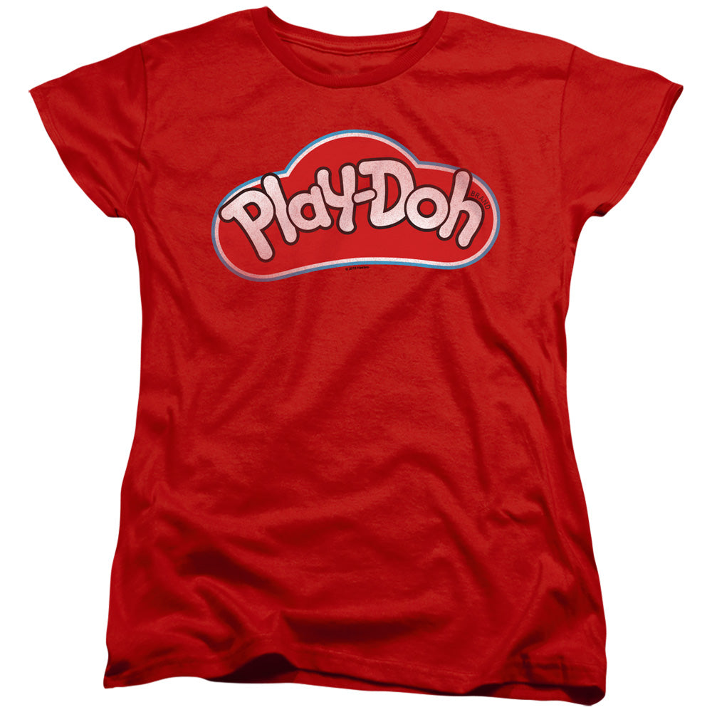 Play Doh Lid Womens T Shirt Red