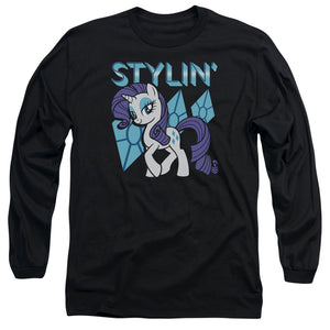 My Little Pony Tv Stylin Mens Long Sleeve Shirt Black
