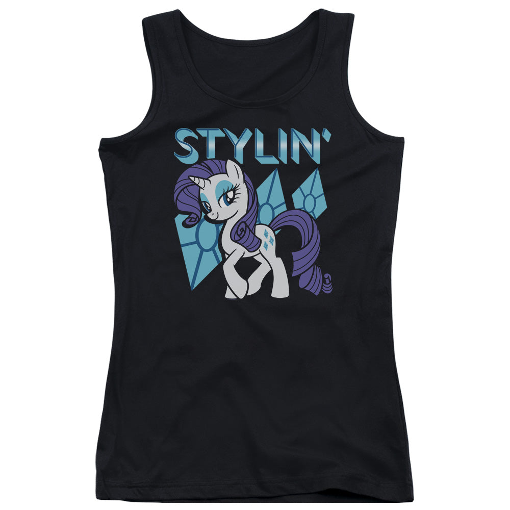 My Little Pony Tv Stylin Womens Tank Top Shirt Black