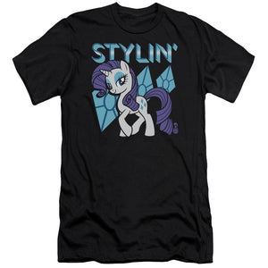 My Little Pony Tv Stylin Premium Bella Canvas Slim Fit Mens T Shirt Black