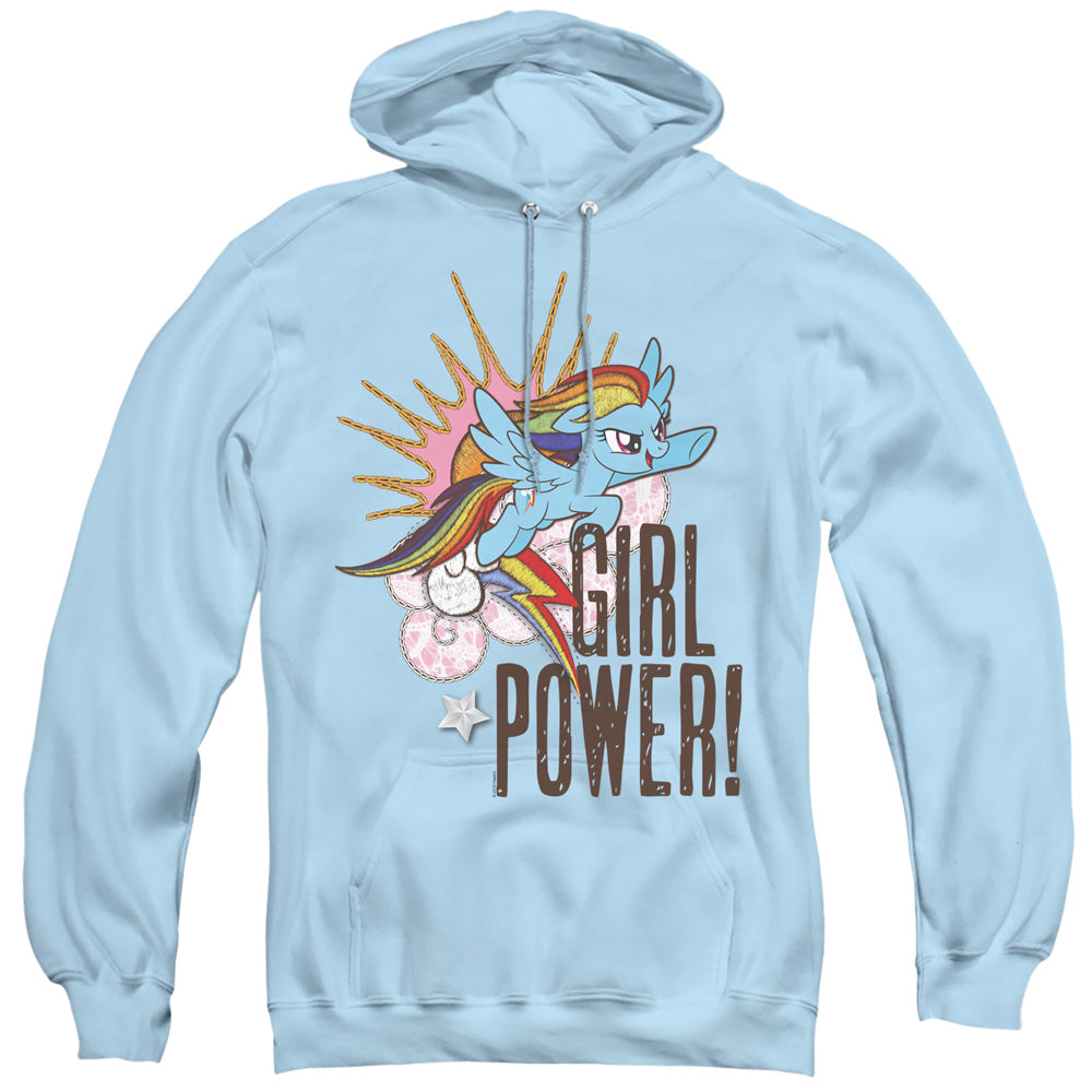 My Little Pony Tv Girl Power Mens Hoodie Light Blue