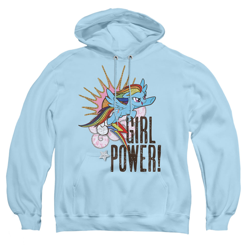 My Little Pony Tv Girl Power Mens Hoodie Light Blue