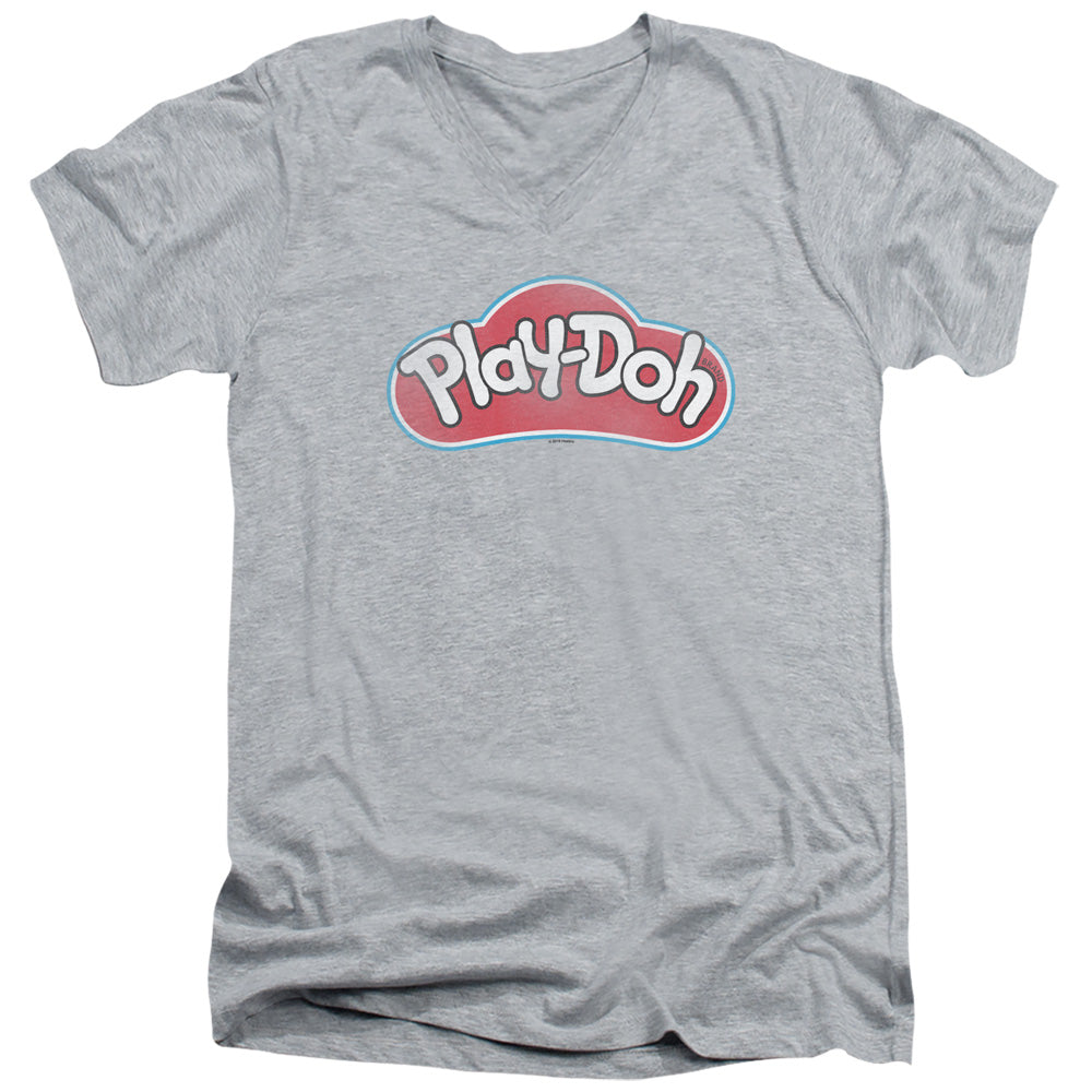 Play Doh Dohs Mens Slim Fit V-Neck T Shirt Athletic Heather