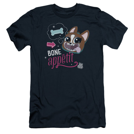 Littlest Pet Shop Bone Appetit Slim Fit Mens T Shirt Navy