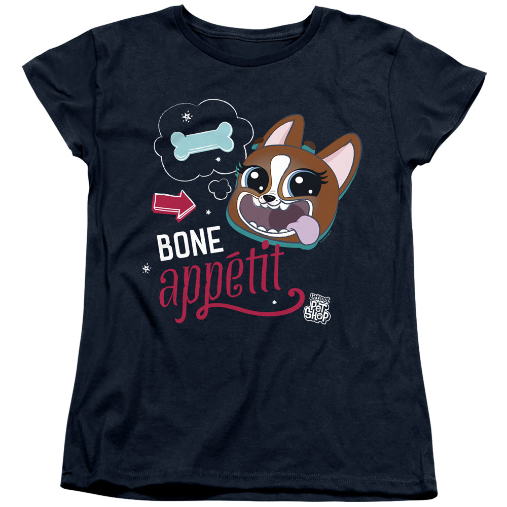 Littlest Pet Shop Bone Appetit Womens T Shirt Navy