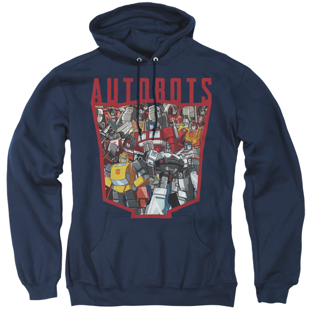 Transformers Autobot Collage Mens Hoodie Navy Blue