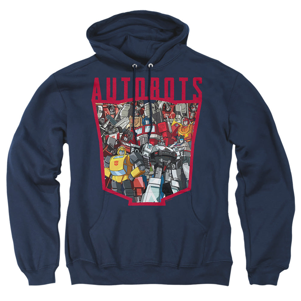 Transformers Autobot Collage Mens Hoodie Navy