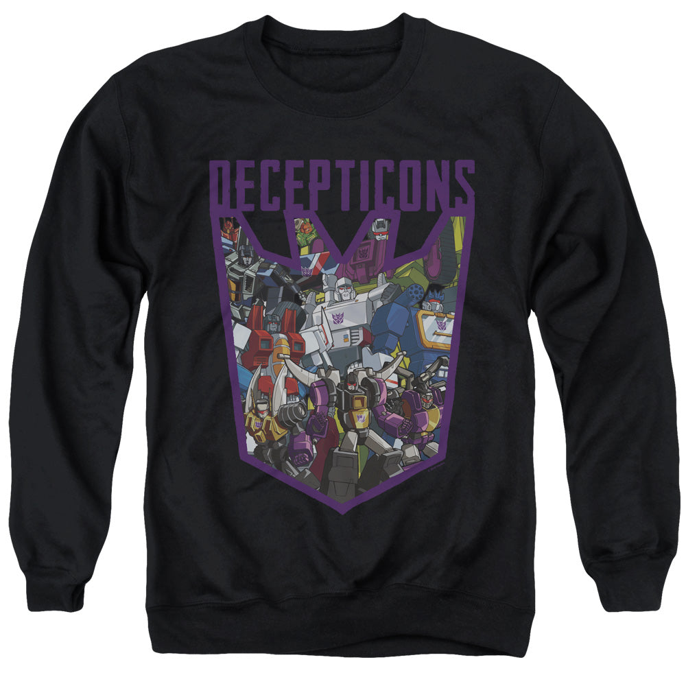 Transformers Decepticon Collage Mens Crewneck Sweatshirt Black