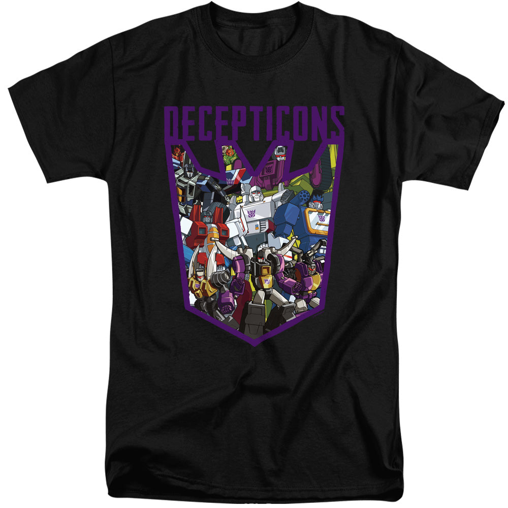 Transformers Decepticon Collage Mens Tall T Shirt Black