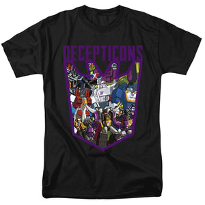 Transformers Decepticon Collage Mens T Shirt Black