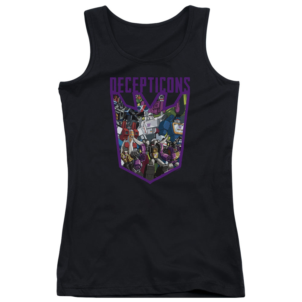 Transformers Decepticon Collage Womens Tank Top Shirt Black