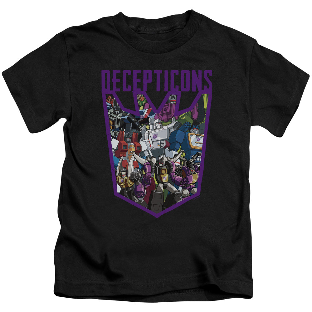 Transformers Decepticon Collage Juvenile Kids Youth T Shirt Black