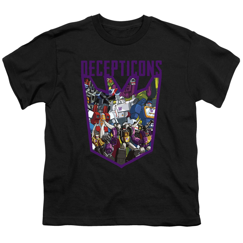 Transformers Decepticon Collage Kids Youth T Shirt Black