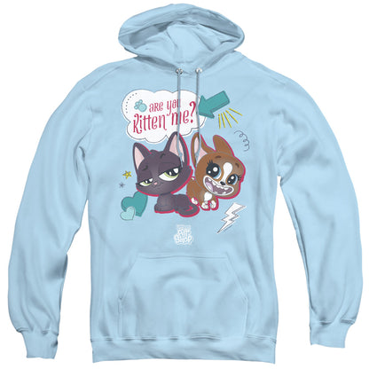 Littlest Pet Shop Are You Kitten Me Mens Hoodie Light Blue